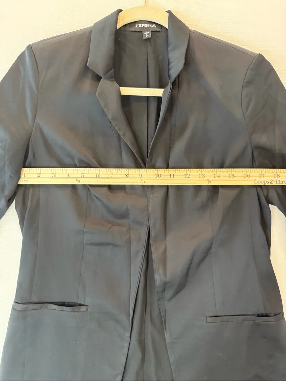 Express Black Women's Longline Blazer